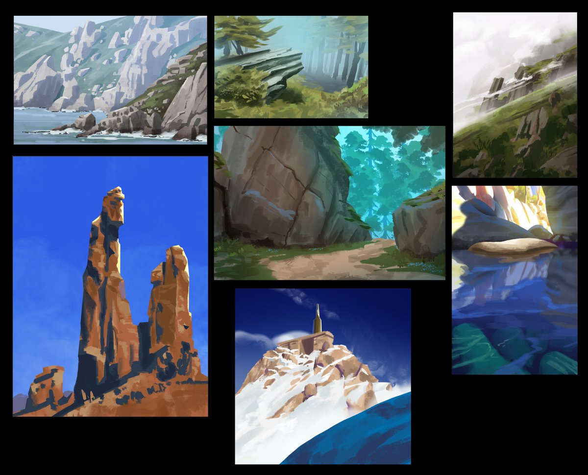 i'm too afraid to commit in one big painting, so i ended up paint bunch of photostudy