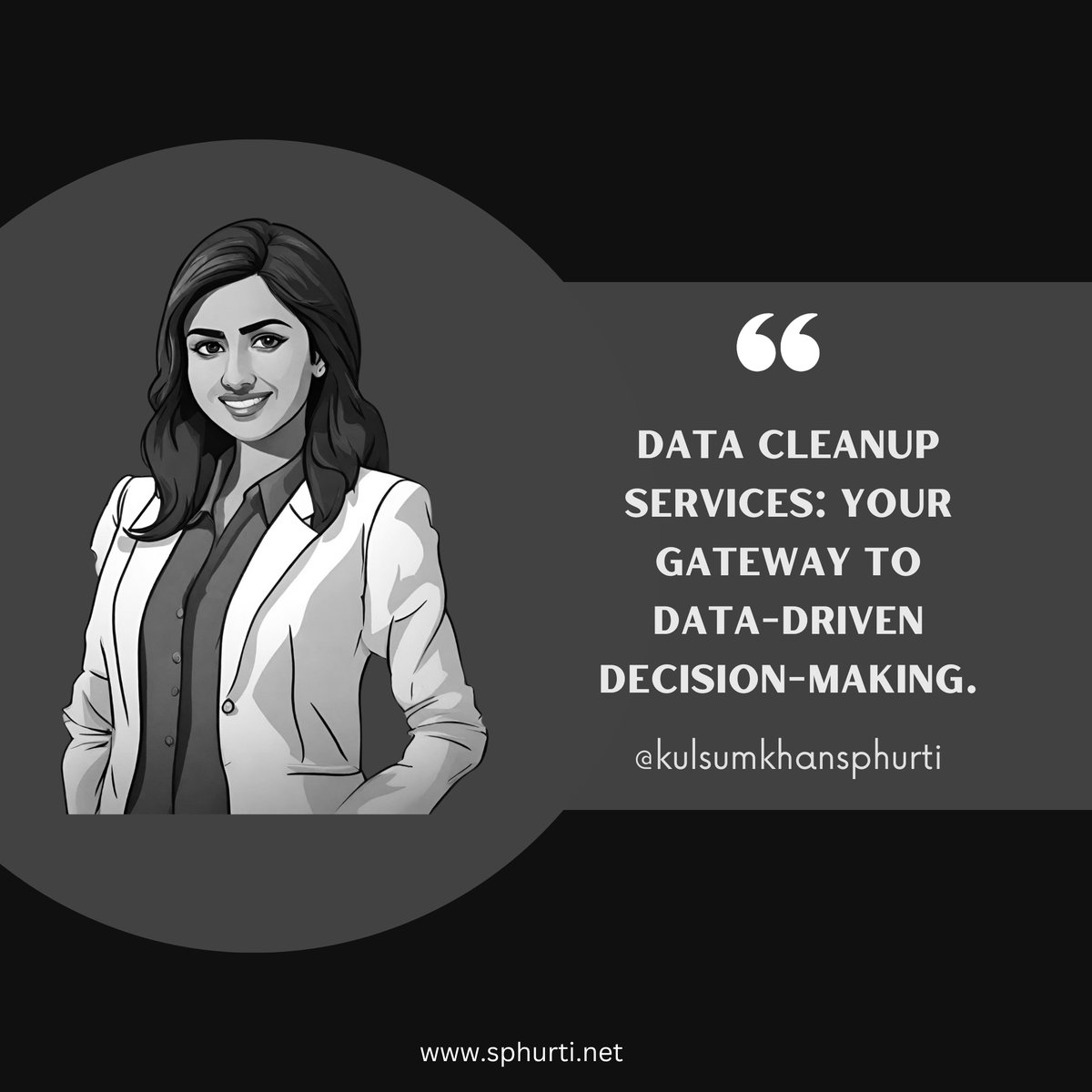 Kulsum_Sphurti's tweet photo. Data cleanup services: Your gateway to data-driven decision-making. 
#kulsumkhansphurti #kulsumkhansphurtiwebapp #kulsumkhaninsideorgs #kulsumkhansphurtiweb #kulsumsphurti #kulsumsphurtiwebapp https://t.co/s0n4XzaXJ6