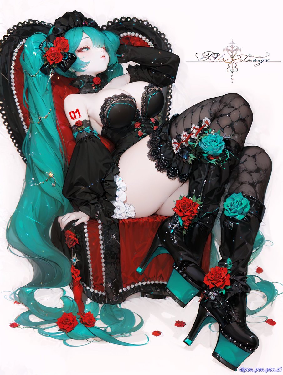 pon_pon_pon_ai's tweet photo. ＃初音ミク　深夜のゴスミクさん https://t.co/UTzqSsGe8N
