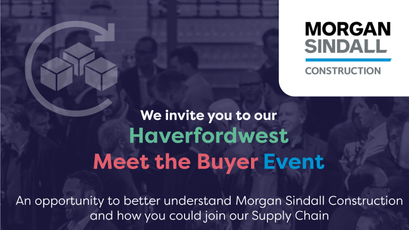 PembrokeshireCC (@pembrokeshire) on Twitter photo 29 October, 8am – 12.00, Haverfordwest High VC School
Morgan Sindall Construction are looking to meet with local SME’s, Sole Traders and Social Enterprises to discuss possible tendering opportunities. Please contact: connor.thurston@morgansindall.com
<a href="/morgansindallc/">Morgan Sindall Construction</a> 29 October, 8am – 12.00, Haverfordwest High VC School
Morgan Sindall Construction are looking to meet with local SME’s, Sole Traders and Social Enterprises to discuss possible tendering opportunities. Please contact: connor.thurston@morgansindall.com
<a href="/morgansindallc/">Morgan Sindall Construction</a>