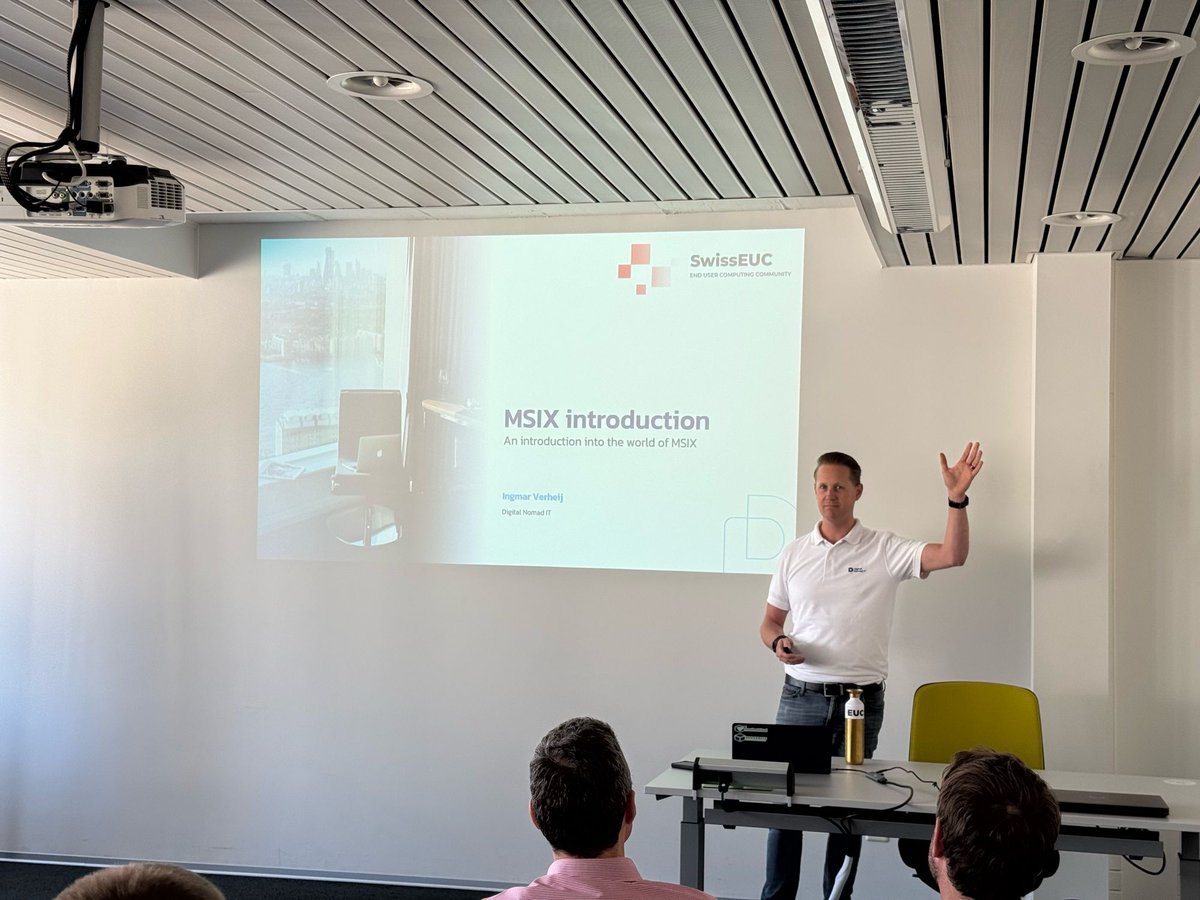 MSIX als Thema an der <a href="/SwissEUC/">SwissEUC</a>! <a href="/IngmarVerheij/">Ingmar Verheij</a> erzählt uns mehr dazu in „Introduction to MSIX in 30 minutes“.

Danke <a href="/Workspot/">Workspot</a> für das Sponsoring des heutigen Events! Und allen anderen Sponsoren für die generelle Unterstützung!
#SwissEUC #WorldOfEUC
