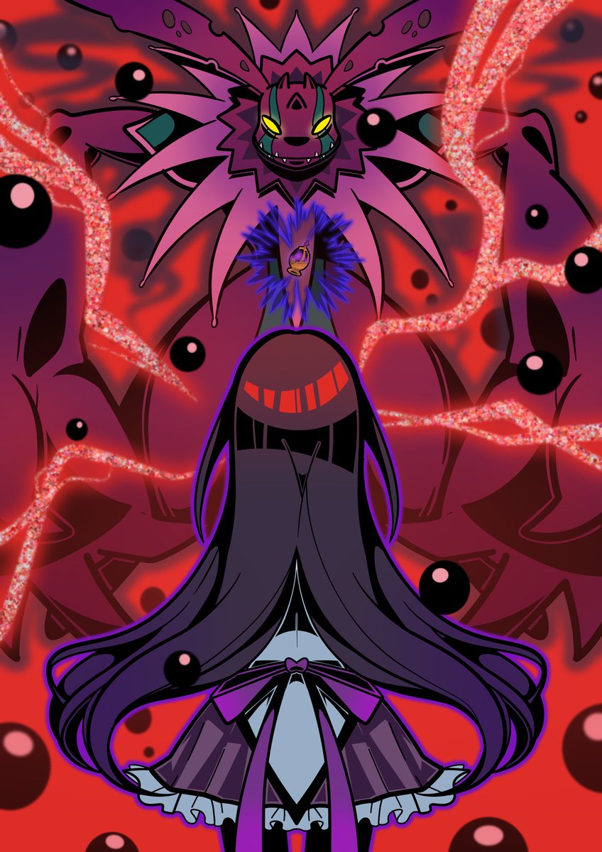 xinichao's tweet photo. Cherubimon (Vice) x Homura Akemi https://t.co/WYJFqh08HQ