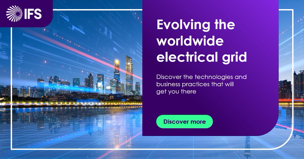 ifs's tweet photo. The old model for the global #powergrid must be reconfigured to support the new model: renewable energy generated by industry and consumers, collected, and delivered via a #decentralizedgrid.
Read the top 3 goals to learn how to get there: https://t.co/kVrkRHZHhw https://t.co/jkcOE9Zx6V