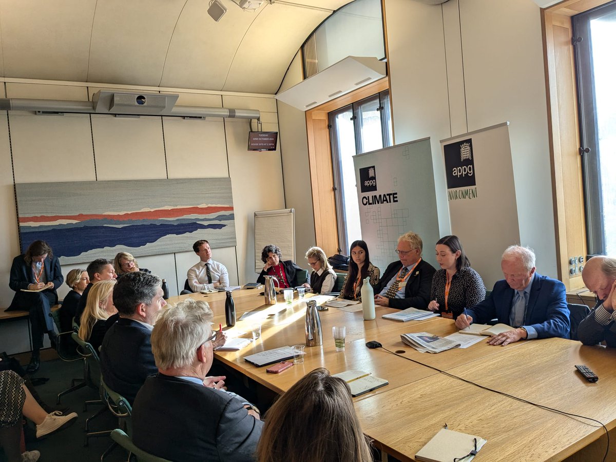 Amazing turnout for our Nature Crisis 101 event this morning with <a href="/ClimateAPPG/">The Climate APPG</a>! 

MPs and peers heard from <a href="/BeccyRSPB/">Rebecca Speight</a>, <a href="/BirdgirlUK/">Dr Mya-Rose Craig</a>, <a href="/curwena/">Anthony Curwen</a> and Charlotte Sugden <a href="/atkinsrealis/">AtkinsRéalis</a> on biodiversity loss, what causes it, and practical solutions to make nature thrive again
