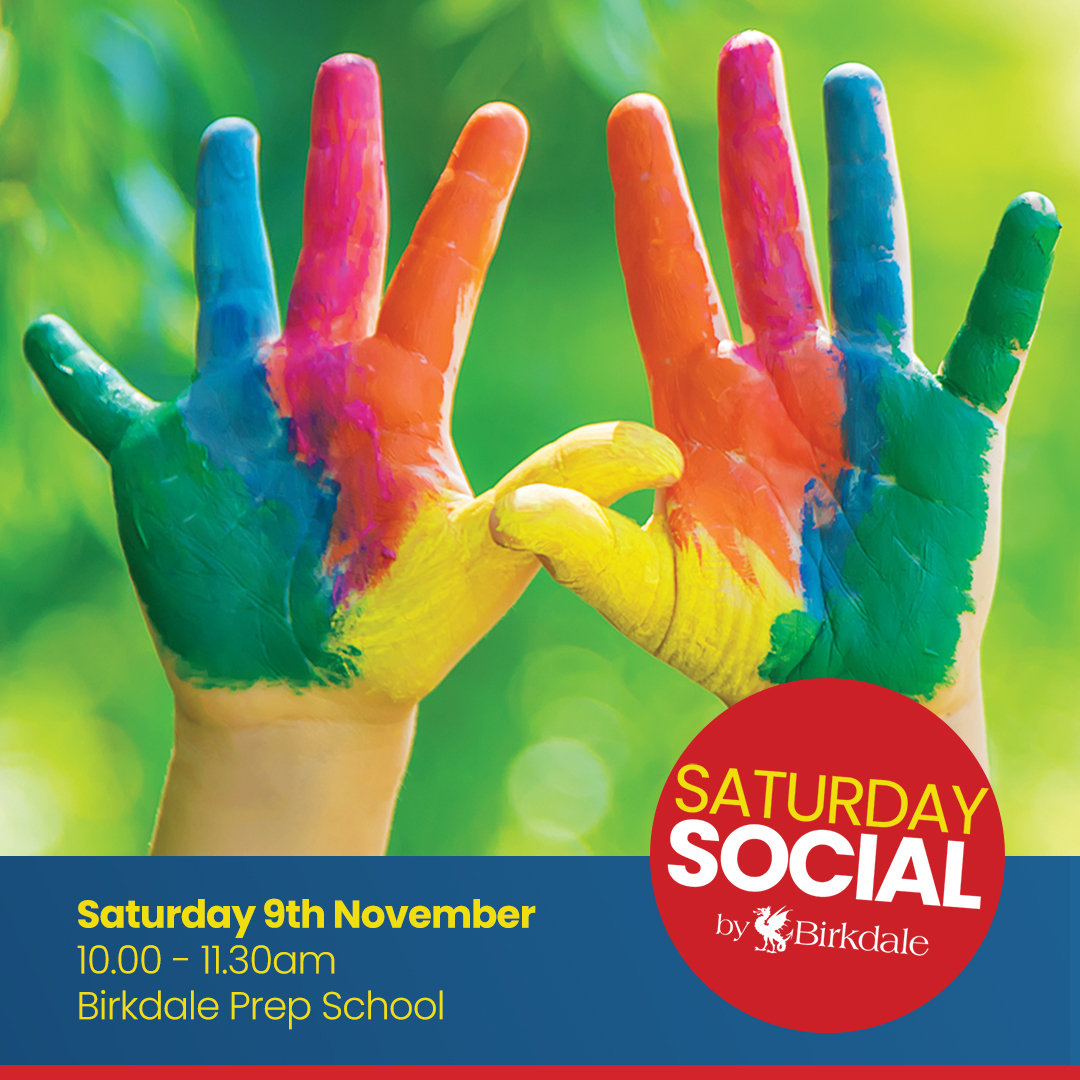 Our next Saturday Social is Saturday 9th November and all children aged 3 &amp; 4 are welcome to join us for this FREE session at Birkdale Prep School.

Find out more and register to be with us at birkdaleschool.org.uk/saturdaysocial

#StrongerTogether