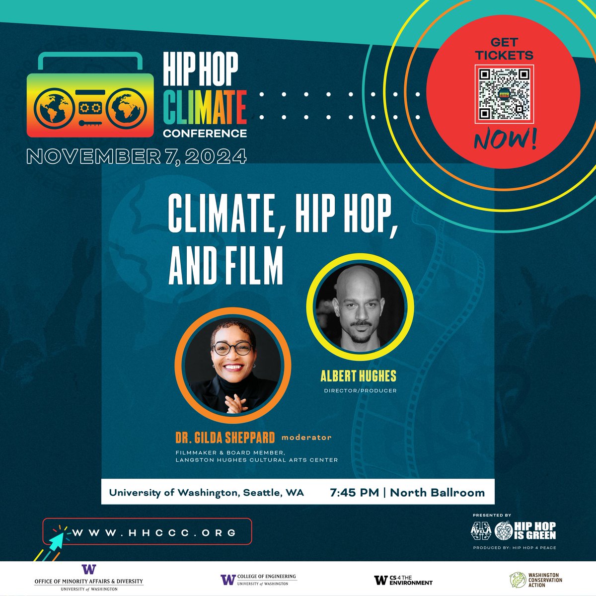 Albert Hughes is an award winning Director/Producer, whose work inspires a new generation of black filmmakers. Moderated by Dr. Gilda Sheppard, Filmmaker &amp; Board Member of the Langton Hughes Cultural Arts Center. 

Register now at hhccc.org!
#hhccc #hiphopclimate