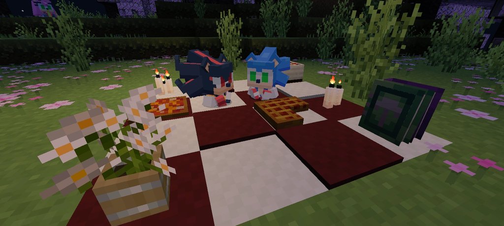 rinzeureyes's tweet photo. another #sonadow minecraft date and hey- did I saw a pink hedgehog just now? https://t.co/wVFN7Dux8P