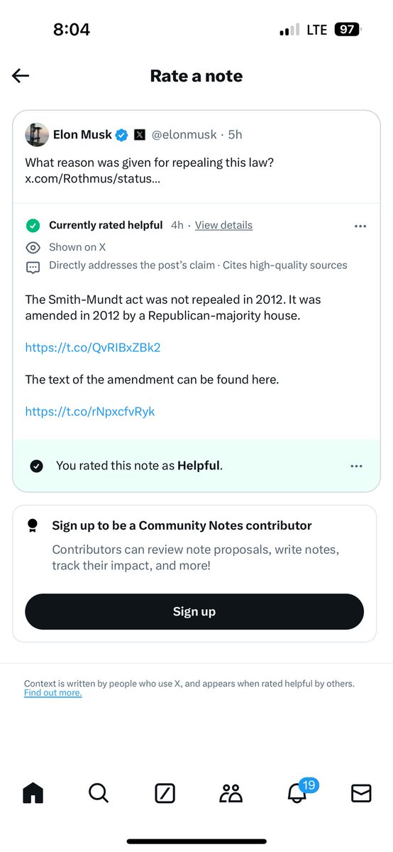SplitRailCoffee's tweet photo. @elonmusk lol, your own feature to correct false posts corrected you https://t.co/i6OuYT1TkS
