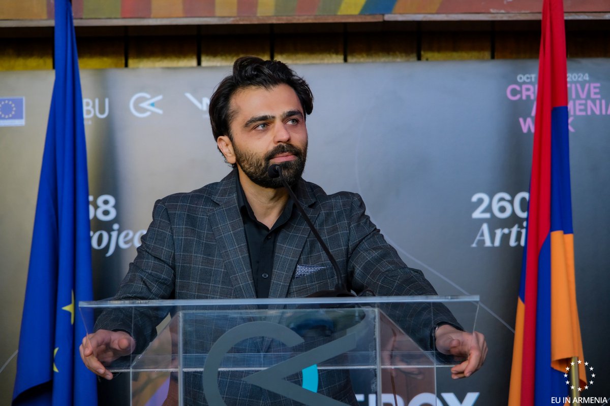 EU_Armenia's tweet image. Thank you to all creative people of 🇦🇲!  Don’t miss out #CreativeArmeniaWeek 21-25 Oct! Through EU supported KATAPULT project we’re bringing together the brightest creative minds to shape the future of 🇦🇲's cultural landscape. #EU4Culture #KATAPULT #Artbox #InnovationInArmenia