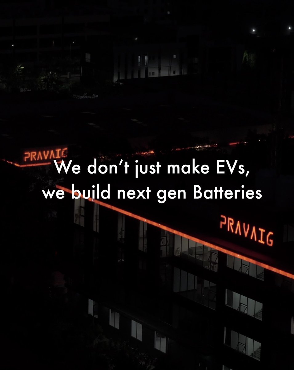 Beyond EVs. 
 
Pravaig Energy builds custom battery solutions for diverse industries and applications — ESS (Grid, C&amp;I, Residential) | UPS | Automotive

#MakeInIndia #Sustainability #Technology