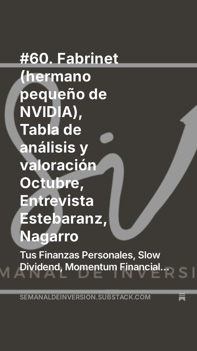 Semanal de Inversión tweet media
