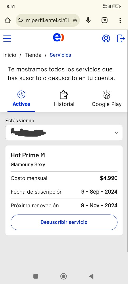 PameTorres25's tweet photo. @entel_ayuda hay un cobro en mi boleta por un entretenimiento que no hubo suscripción, y revisando es algo común en Entel, quiero una solución por este cobro que no corresponde https://t.co/GuVxq1OnV7