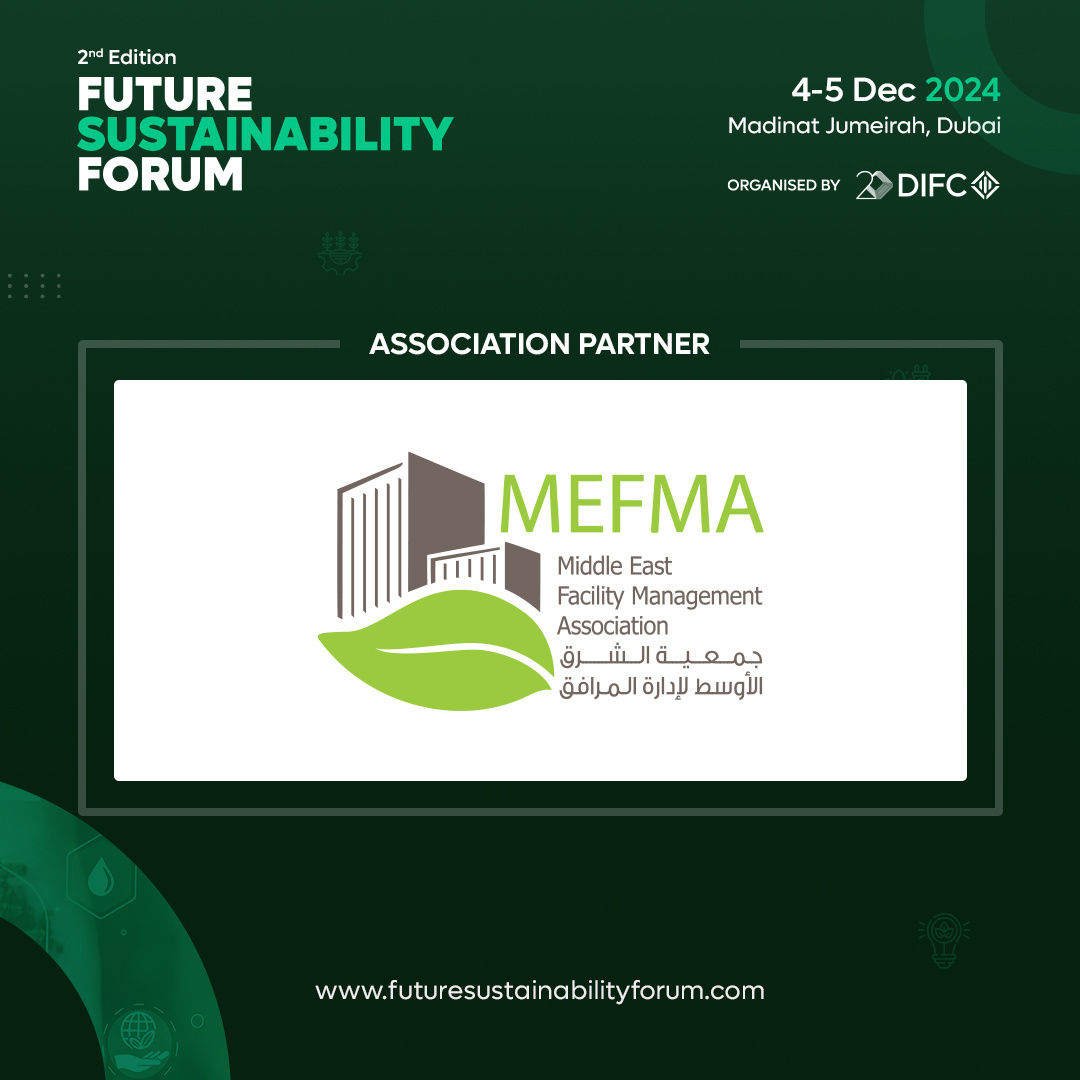 FSF_Dubai's tweet image. MEFMA joins as #AssociationPartner at the 2nd Future Sustainability Forum on 4-5 December 2024, Madinat Jumeirah, Dubai. 🌿  

Learn more: hubs.li/Q02Vh1vD0  
Visit: hubs.li/Q02Vh0Fj0  

#DIFCEvent #FSF #sustainability