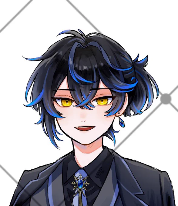 お知らせ玖露月 柊( )さんの立ち絵を描かせていただきました!魔法使いさんですよろしくお願い致します! 
