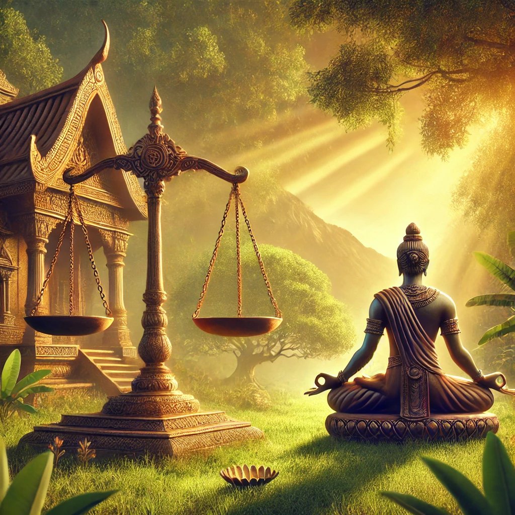 Mrchandanprasad's tweet image. Live with purpose and balance. Follow your duty, act selflessly, and seek inner peace through self-awareness. Focus on righteousness, live without attachment to results, and embrace spirituality alongside material life.  
#balancelife #Focus #live