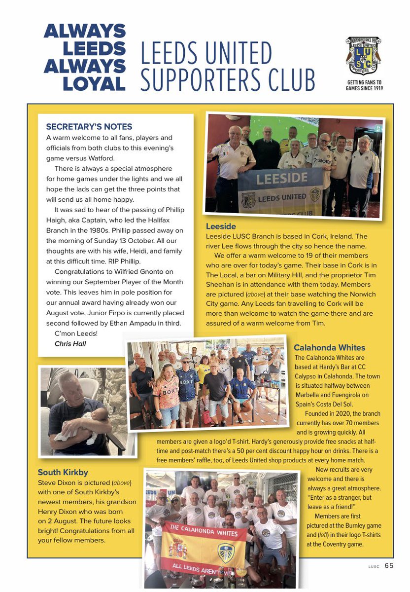 Leeds United Supporters Club tweet media