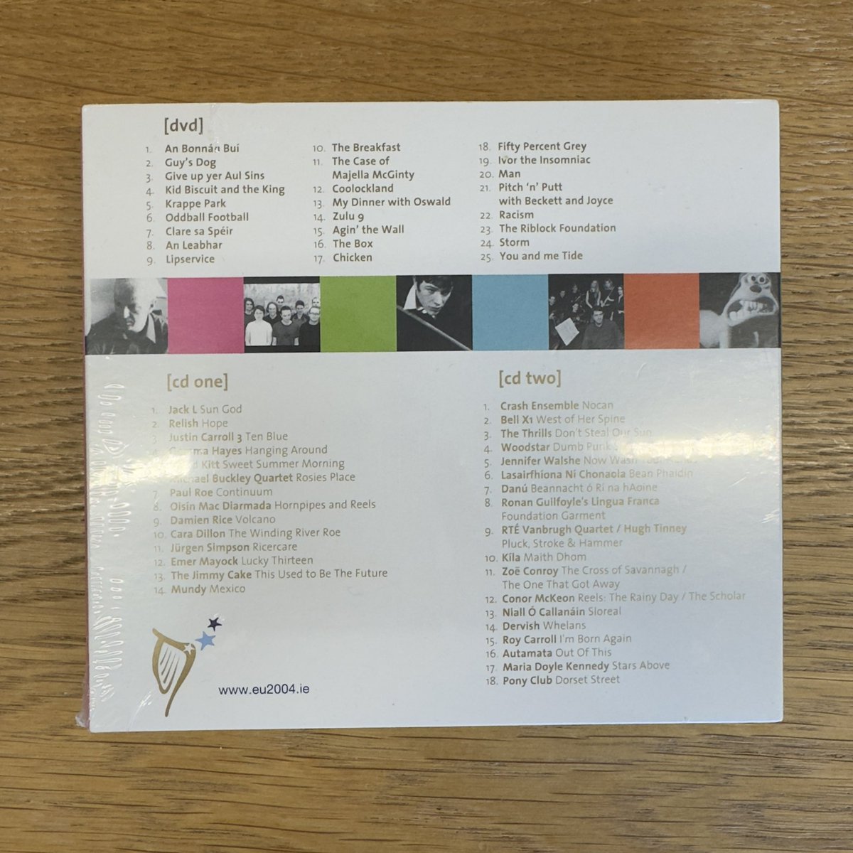 I found a copy of a collection of “Contemporary Irish Music &amp; Film” produced for Ireland’s presidency of the EU 2004.

If they produce one for Ireland’s presidency 2026 who will be included?