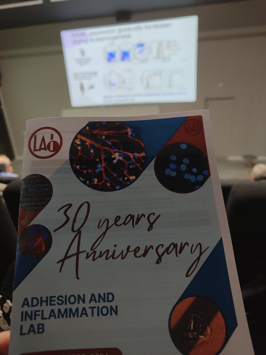 N_Bryniarska's tweet photo. It was a great pleasure  to participate in the 30th Anniversary of the Adhesion and Inflammation Laboratory @LAI_U1067 @univamu @Inserm. Very interesting and inspiring lectures and the opportunity to meet wonderful and outstanding scientists. https://t.co/lvtc2HmGGi