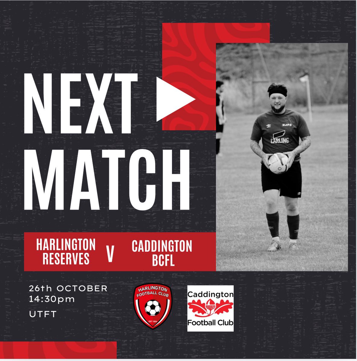 Back in league action this weekend against <a href="/caddington_fc/">Caddington FC</a> at the mighty fortress! Looking to build on last weeks impressive cup win and get back to winning ways in the league and climb up the table! #UTFT