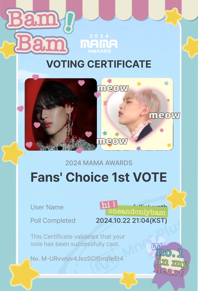fallinluvqtb's tweet image. อย่าลืมโหวตให้น้องแบมกันนะ!

#2024MAMAVOTE #bambam
