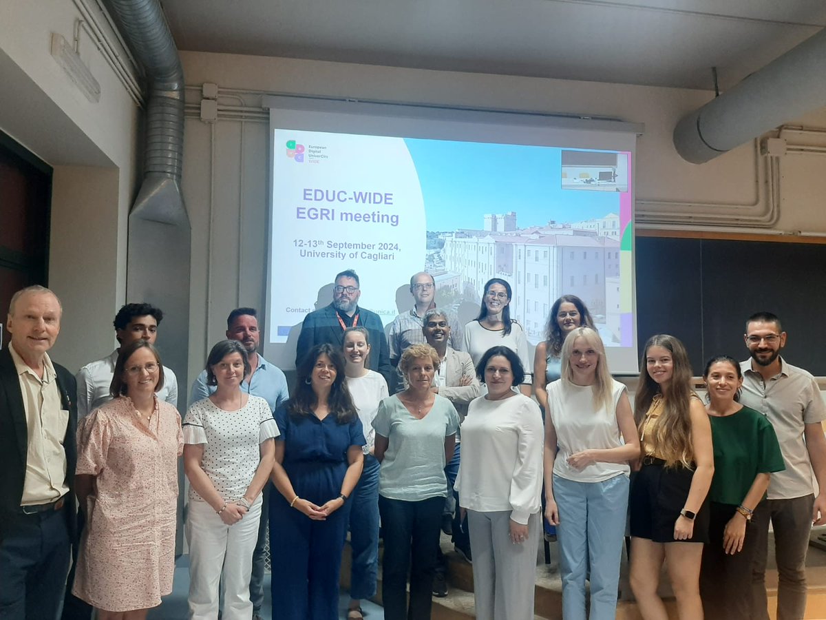 UJIuniversitat's tweet photo. The European project EDUC-WIDE promotes the shared use of scientific infrastructures. 🆕https://t.co/yJgxBQPtmq

The initiative "Call for research projects requesting access to EDUC research infrastructures" is open until 31 October and directly stimulates relations between universities and promotes the use of infrastructures offered by the so-called "enlargement countries" (Czech Republic, Hungary and Ukraine). The second call, the Knowledge Exchange Scheme, which is still open, aims to establish collaborative activities between the research infrastructures of the members of this initiative.

Lourdes Chiva and María de Carmen Peiró, technicians from the Central Scientific Instrumentation Service, participated in September in the meeting of the Expert Group on Research Infrastructures of the European EDUC-WIDE project, held at the University of Cagliari 
(@univca - Italy). During this meeting, the next tasks to be carried out by the universities in the consortium were defined and the relationships needed to carry them out were established.