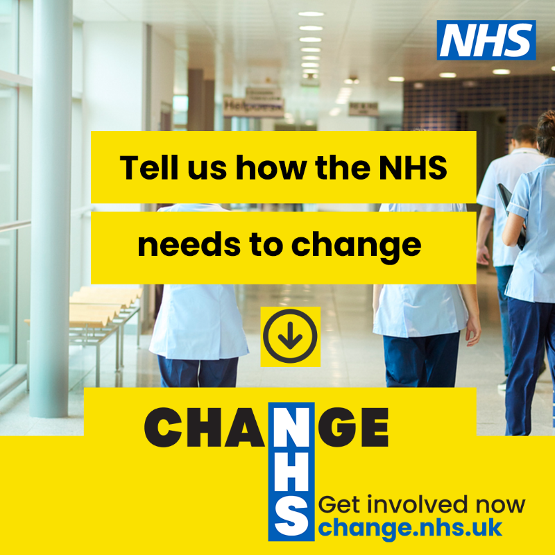 NHSEngland's tweet photo. We want to have the biggest ever public conversation about the future of the NHS. 

It’s your NHS and we want to hear from you.

Get involved ⬇️