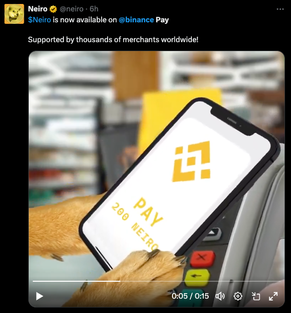 Joker_Caps's tweet photo. #OKX spot listing

#Binance Pay

#NEIROCTO at dip

Maybe there's nothing af, but shit can't do that

Damn, I have to ape $NEIRO rn https://t.co/SgJwCDWdn5