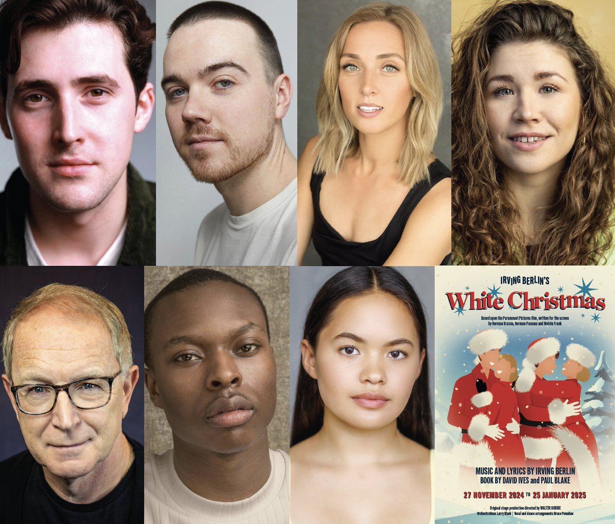 <a href="/KevinWilsonPR/">Kevin Wilson 💙</a> We're dreaming of... another casting announcement!

Meet the Company of Irving Berlin's White Christmas in Jonathan O’Boyle's new production at The <a href="/MillAtSonning/">The Mill at Sonning</a> from 27 Nov ❄️

🎟️ All tickets include a 2-course meal millatsonning.com/shows/white-ch…

#MMRoundups