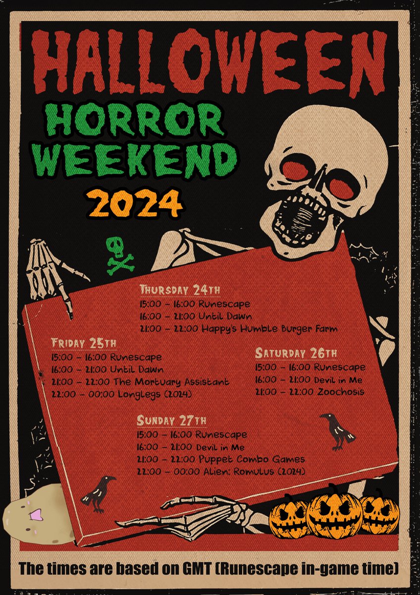 I'm really excited for this years Halloween Horror Weekend lineup!