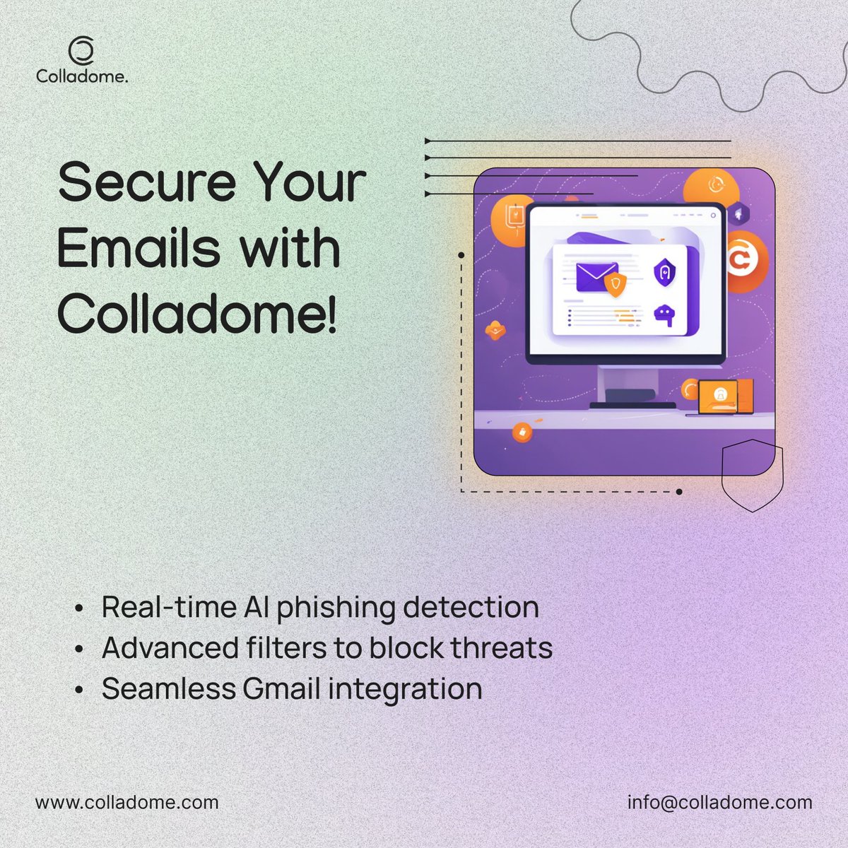 🚨 AI Phishing Attacks Target Gmail Users! 🚨

Cybercriminals use AI to create real-looking emails. 

Stay vigilant! 🔍 Enable 2FA 🔐 and use Colladome’s tools to block these attacks.

#CyberAlert #AIAttacks #StaySafe  #colladome #google