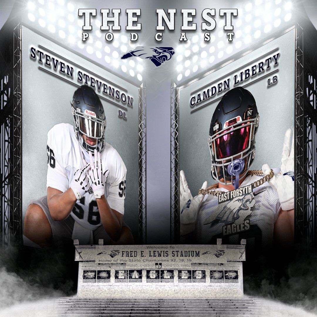 East Forsyth Football (@efhs_football) on Twitter photo It’s Tuesday, so that means The Nest Podcast with Hot Rod & <a href="/CoachWillert/">Todd Willert</a> is tonight at 7:30.
Tonight's guests:
Jr OL <a href="/stevenjr_56/">Steven ★ Steveo ★ Stevenson</a>
Jr LB <a href="/TheCamLiberty/">Cam Liberty</a>
Listen on <a href="/TobaccoRadio/">Tobacco Road Sports Radio</a>, or be there at J. Pepper’s Southern Grille (jpeppers.com). It’s Tuesday, so that means The Nest Podcast with Hot Rod & <a href="/CoachWillert/">Todd Willert</a> is tonight at 7:30.
Tonight's guests:
Jr OL <a href="/stevenjr_56/">Steven ★ Steveo ★ Stevenson</a>
Jr LB <a href="/TheCamLiberty/">Cam Liberty</a>
Listen on <a href="/TobaccoRadio/">Tobacco Road Sports Radio</a>, or be there at J. Pepper’s Southern Grille (jpeppers.com).