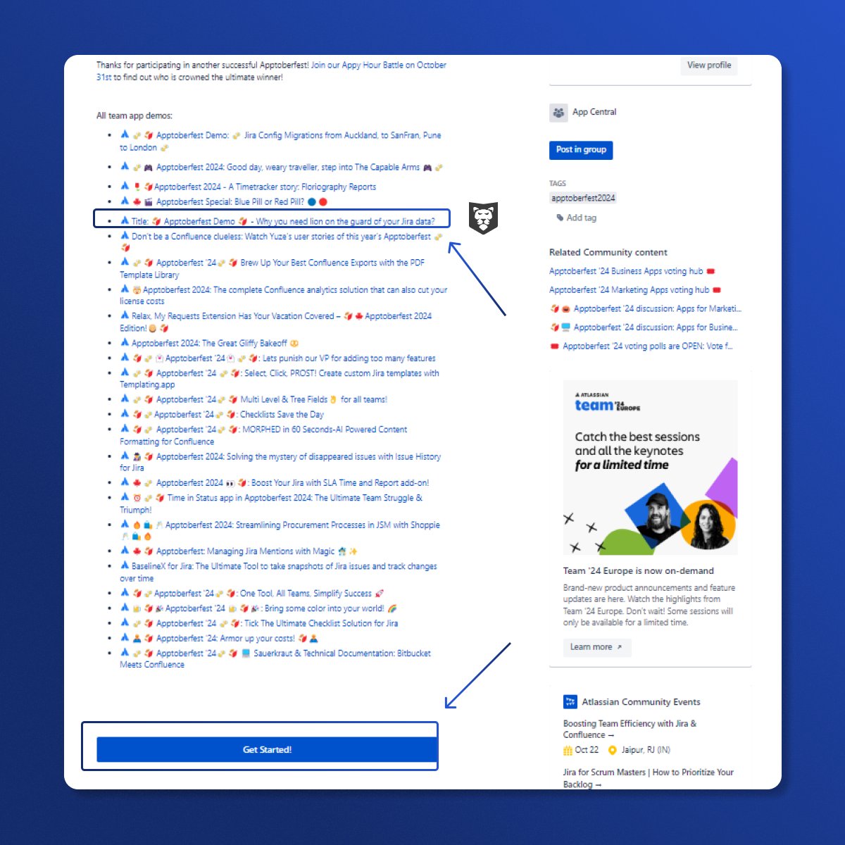 GitProtectio's tweet image. The 🍂 Apptoberfest 2024 🍂 final race has started and voting polls are opened!

✅ Vote for the GitProtect.’s demo “Why you need lion on the guard of your Jira data?”

🔗 community.atlassian.com/t5/App-Central…

#Jira #GitProtect #Apptoberfest2024 #backup #Atlassian