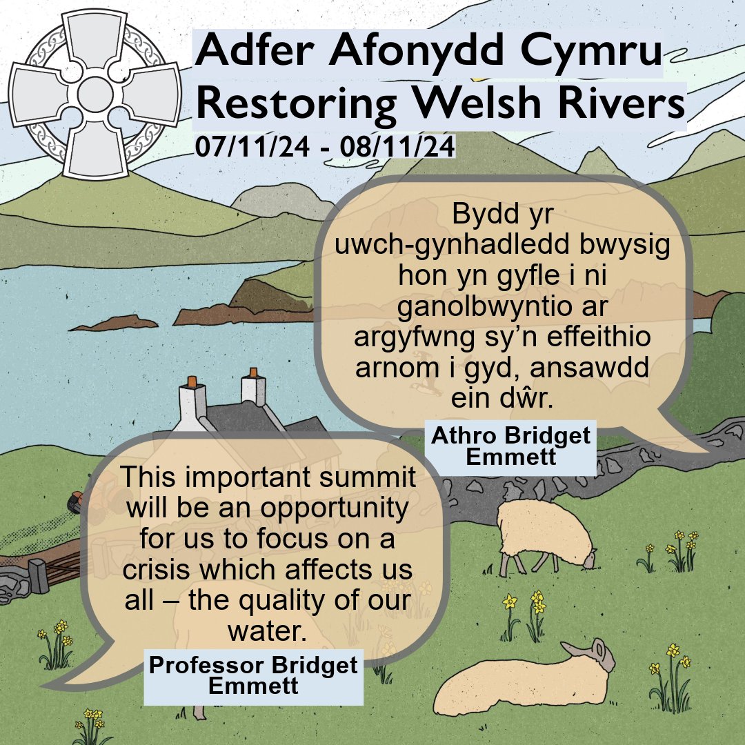 ChurchinWales's tweet photo. 7th-8th Nov, we're holding a summit all about the restoration of Welsh rivers. Ar y 7fed a'r 8fed o Dachwedd, rydym yn cynnal trefnu ar adfer afonydd Cymru. https://t.co/c3cxpnzc6o
#ChurchInWales #RestoringWelshRivers #RestoringWelshRiversSummit @UK_CEH @BritishEcolSoc https://t.co/fayP42TWe0