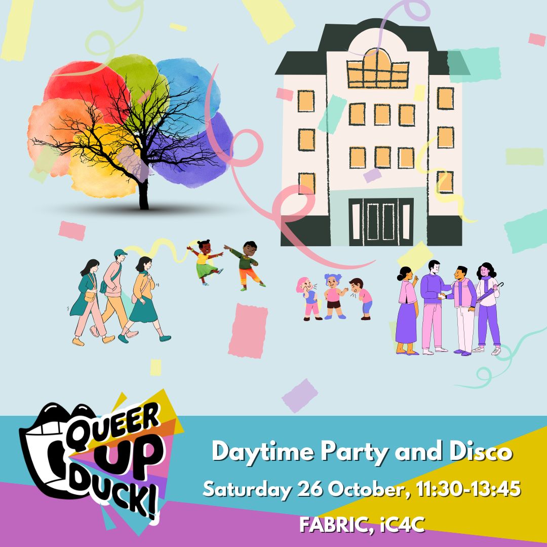 queerupduck's tweet photo. @PopnOlly 𝑫𝒂𝒚𝒕𝒊𝒎𝒆 𝑷𝒂𝒓𝒕𝒚 𝒂𝒏𝒅 𝑫𝒊𝒔𝒄𝒐! 🪩🎉

Drop in for a free daytime party. Create bright placards and posters showcasing what we love most about ourselves. Or take to our very own private dancefloor with upbeat party hits.

🔗 More info: https://t.co/yUwxEsQYh3 https://t.co/L3WaHvskNI