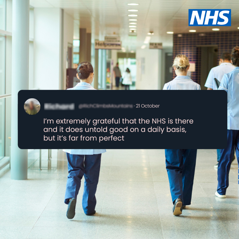 NHSEngland's tweet photo. We want to have the biggest ever public conversation about the future of the NHS. 

It’s your NHS and we want to hear from you.

Get involved ⬇️