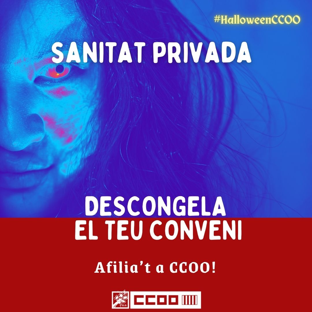 🥶Volem un nou conveni col•lectiu per a la #sanitatprivada, que a més d'avançar per a millorar les seues condicions laborals, actualitze els salaris, congelats des de 2016
Afília’t a CCOO!