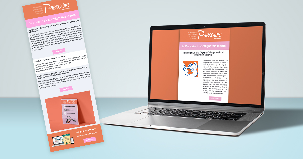 Receive the free, monthly Newsletter from the editors of Prescrire International, a critical eye on new drugs authorised in Europe. Sign up here ➡ bit.ly/3uh2TBL?action…