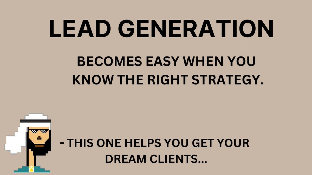 I got a msg and the guy wanted my help in generating leads.

Since he only wanted the help in Lead Generation,

I had to deny him…

Because there are so many things involved in lead generation.

I'm sharing this to help him and many others who want to generate high-quality leads
