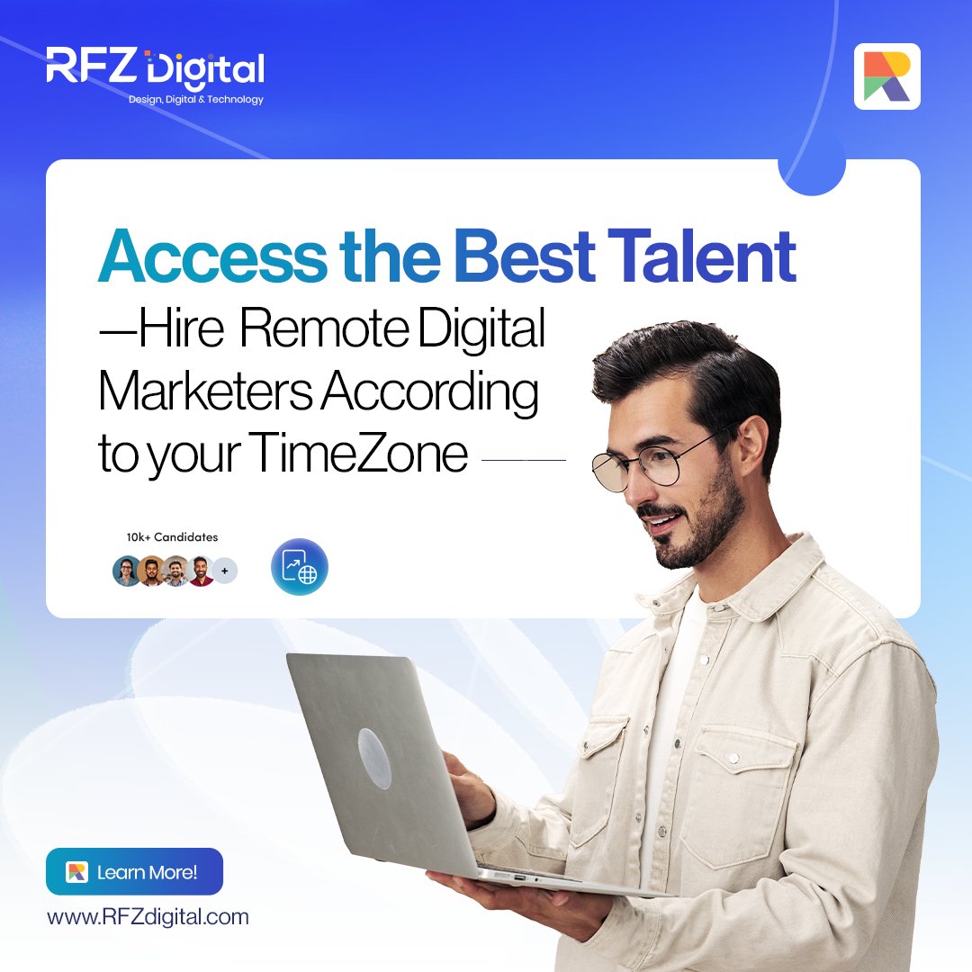 rfzdigital's tweet image. Unlock the potential of your business with a team that fits your schedule!

Our remote digital marketers bring expertise, ensuring seamless collaboration and strategies tailored to your needs.

Connect with RFZ Digital now!

#RemoteWork #DigitalMarketing #GlobalTalent