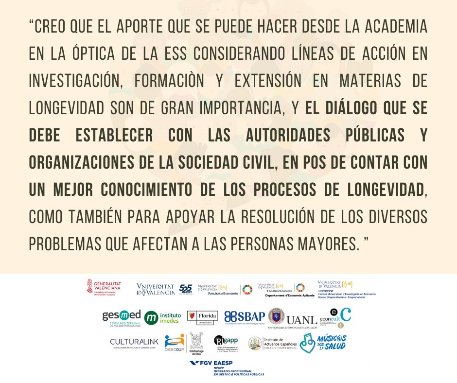 Entrevista con Dr. Mario Radrigán, Director de <a href="/CIESCOOP/">CIESCOOP</a>.

▪️¿Qué mensaje lanzaría desde el CIESCOOP-USC al mundo académico-científico y a los gestores públicos sobre la pareja economía social y longevidad?▪️

▶️longevidadcongresos.com