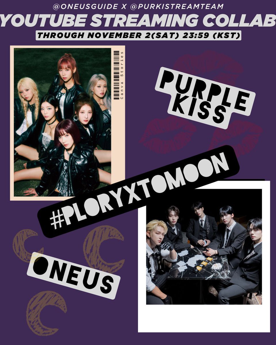 OneusGuide's tweet photo. To Moon! We’ve teamed up with @PurkiStreamTeam for a Youtube streaming collab. We’ll help Plory stream #Purple_Kiss’ ‘On My Bike’ MV and they’ll help us with #Oneus’ Luna RTK stage. 💜💋🌙
Supportive comments as you drop by each time is enough, no screenshot proofs needed. 😉 https://t.co/ZRmCvQYAbj