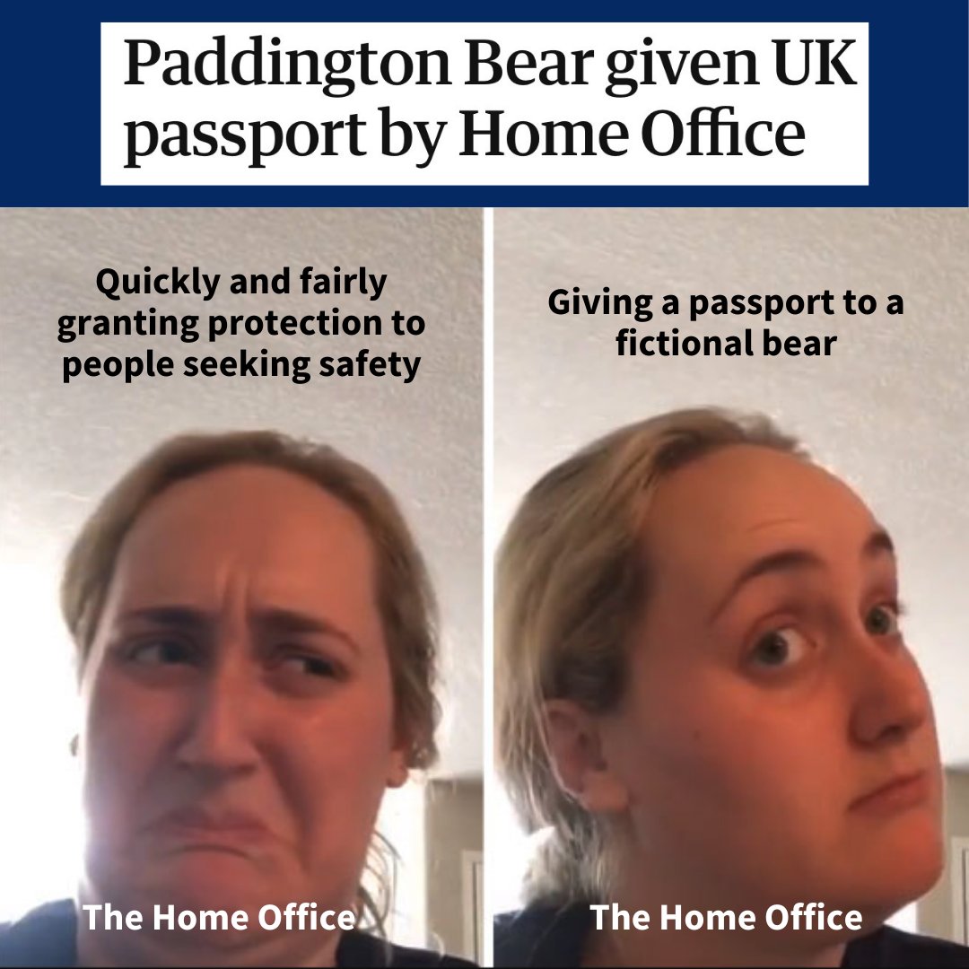 FreefromTorture's tweet photo. Is it time that the warm welcome given to Paddington Bear is extended to ALL people fleeing war and torture in the UK?

We think that’d be a better use of the Home Office’s time. https://t.co/cVQF8k3VKL