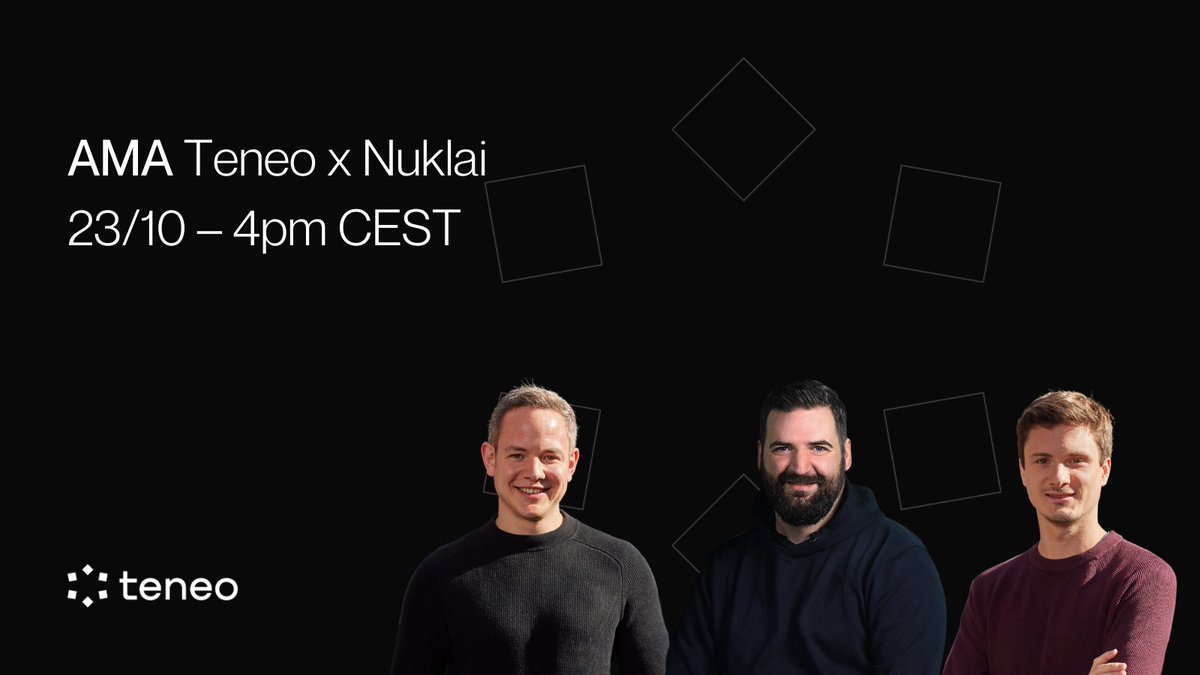 teneo_protocol's tweet image. You'd better set an alarm, because you definitely shouldn't miss tomorrow's AMA with @NuklaiData ⏰

Together, we will dive into our partnership and explore on how we plan to change #Web3 for all. 

Find here the link to the AMA:  x.com/i/spaces/1OyKA…