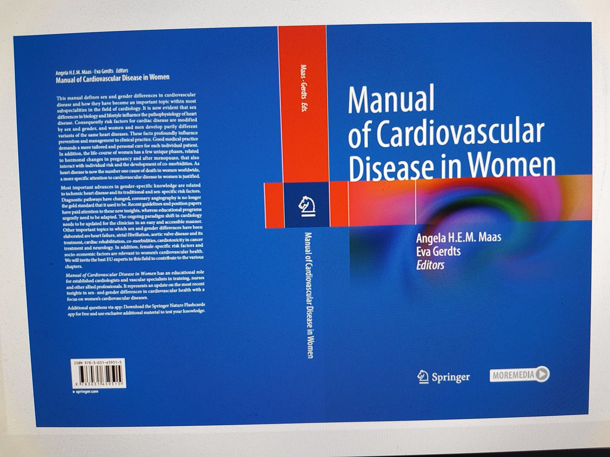 Eva Gerdts (@evagerdts) on Twitter photo The #Book is out!!! Manual of #cvd in #women. Editors <a href="/EvaGerdts/">Eva Gerdts</a> and @MaasAngela. Chapters written by world leading experts. A must for #best #Practice in #women with #cvd. @medofak_uib <a href="/BiologySexDiff/">Biology of Sex Differences</a> <a href="/DagensMedisin/">Dagens Medisin</a> <a href="/haukeland_no/">Haukeland</a> @FemaleheartB The #Book is out!!! Manual of #cvd in #women. Editors <a href="/EvaGerdts/">Eva Gerdts</a> and @MaasAngela. Chapters written by world leading experts. A must for #best #Practice in #women with #cvd. @medofak_uib <a href="/BiologySexDiff/">Biology of Sex Differences</a> <a href="/DagensMedisin/">Dagens Medisin</a> <a href="/haukeland_no/">Haukeland</a> @FemaleheartB