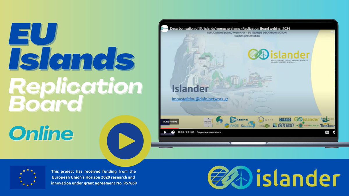ISLANDER Project (@islanderh2020) on Twitter photo 📺<a href="/IslanderH2020/">ISLANDER Project</a> was represented by our partner <a href="/DafniNetwork/">Dafni Network</a> at the Replication Board Webinar, hosted by <a href="/H2020Maesha/">Horizon 2020 MAESHA project</a> on September 18th. Did you miss the workshop? Find the recording here ▶️youtube.com/watch?v=6RfzvM… 📺<a href="/IslanderH2020/">ISLANDER Project</a> was represented by our partner <a href="/DafniNetwork/">Dafni Network</a> at the Replication Board Webinar, hosted by <a href="/H2020Maesha/">Horizon 2020 MAESHA project</a> on September 18th. Did you miss the workshop? Find the recording here ▶️youtube.com/watch?v=6RfzvM…