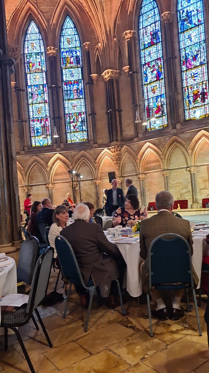 rsutcliff's tweet photo. Not matters #ReadingRosemarySutcliff today, at glorious Lincoln Cathedral, in the Chapter House, for #NationalChurchAwards with colleagues from St Mary Magdalene in Geddington
#StoryInStone #GeddingtonChurch #StoryInStoneGC https://t.co/9U340j72VY