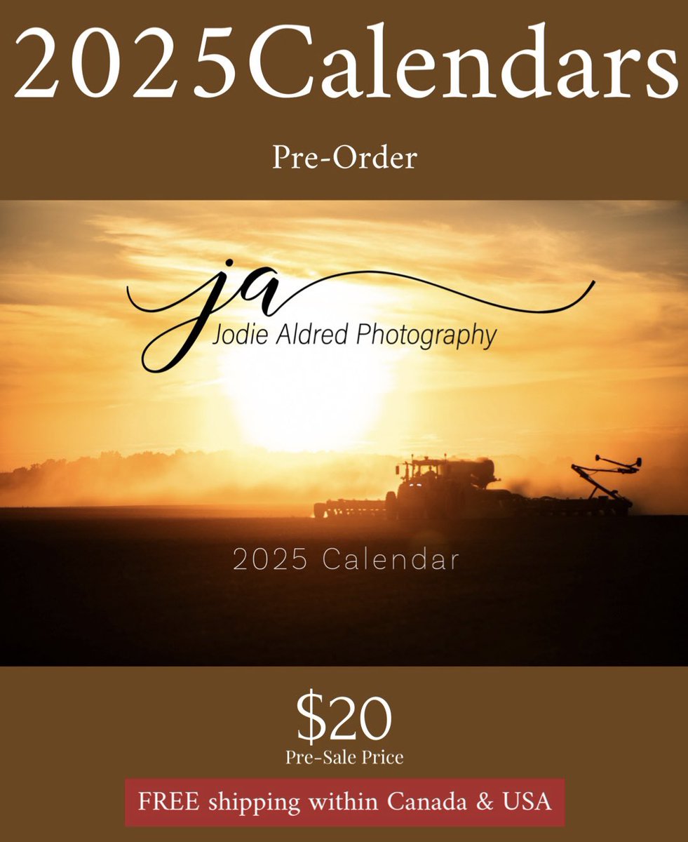 𝟮𝟬𝟮𝟱 𝗥𝘂𝗿𝗮𝗹 𝗩𝗶𝗲𝘄𝘀 𝗖𝗮𝗹𝗲𝗻𝗱𝗮𝗿𝘀

Pre-order your 2025 calendar and get the early sale price :) Calendars will ship out early November!

jodiealdredphotography.com/shop?category=…

#ontag