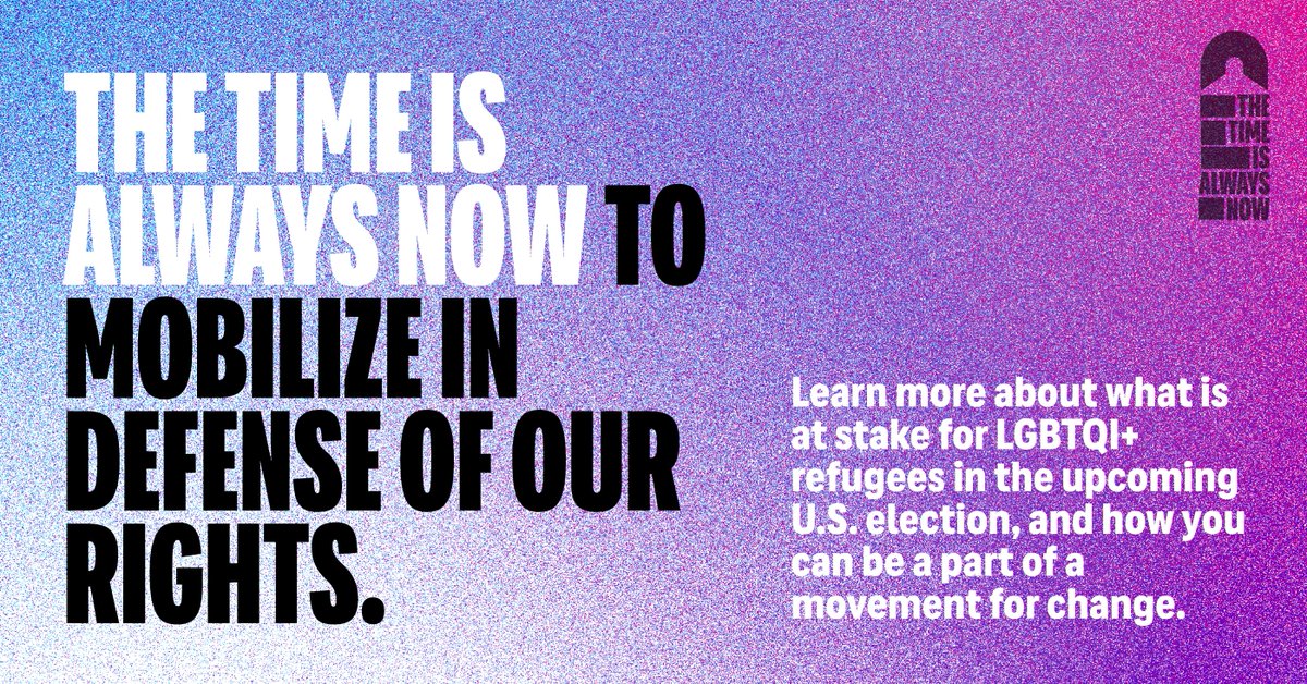 In the lead-up to the election, we must raise our voices to ensure that all of the U.S. remains a safe place for LGBTQI+ refugees. Pathways to resettle LGBTQI+ refugees in the U.S. may be at risk.
 
rainbowrailroad.org/the-latest/a-f…