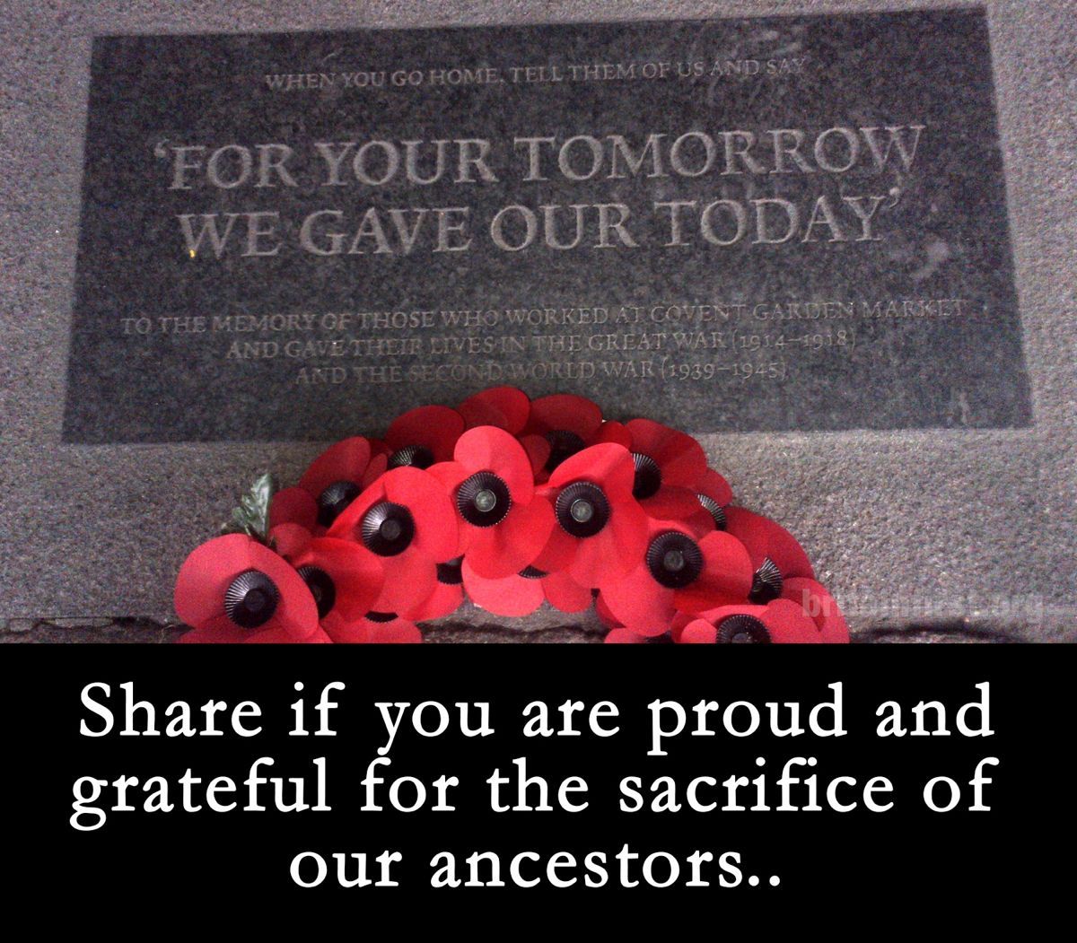 Our ancestors were heroes. 
Never apologise. Always be proud. 
Make them proud by defending your country today.