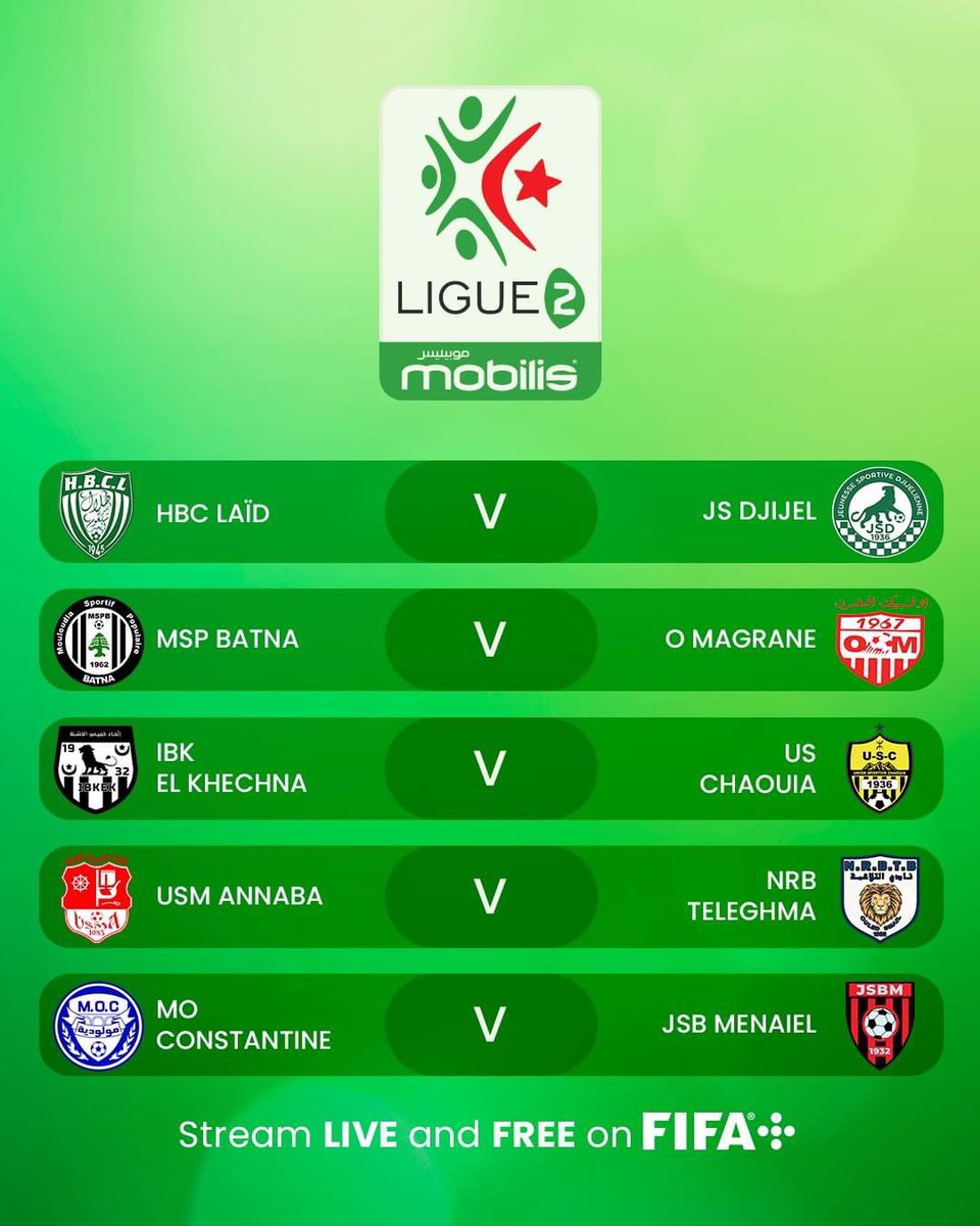 Ligue 2 🇩🇿 tweet media
